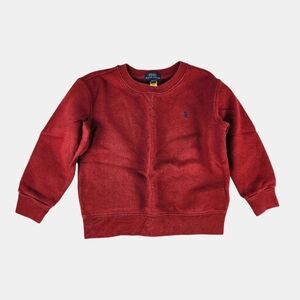 Polo by Ralph Lauren Kids' Dark Red Crewneck Sweatshirt